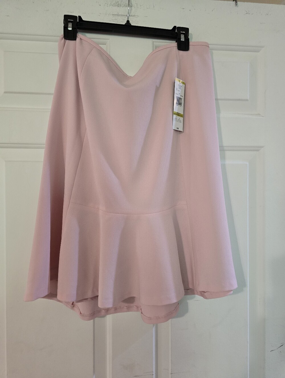 Black Label By Evan Picone Women’s Pink Peplum Skirt